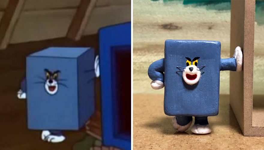 Scupltures de Tom (et Jerry) dans des formes improbables et hilarantes 1