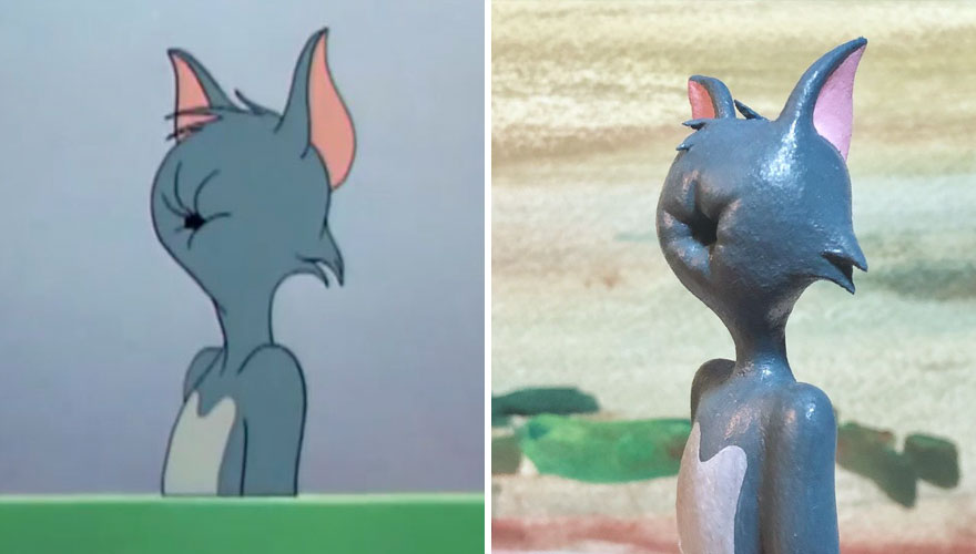 Scupltures de Tom (et Jerry) dans des formes improbables et hilarantes 5