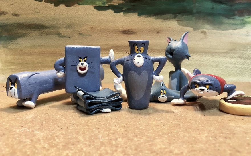 Scupltures de Tom (et Jerry) dans des formes improbables et hilarantes 8