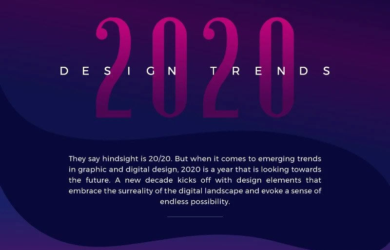 Les tendances graphiques et webdesign pour 2020