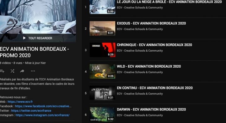 Les courts métrages de l'ECV Bordeaux 2020 1