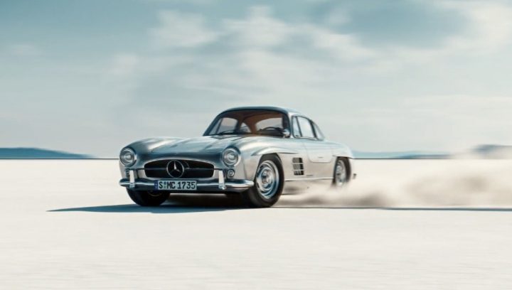 WOW : Gullwing - animation 3D d'une Mercedes-Benz 300SL 1