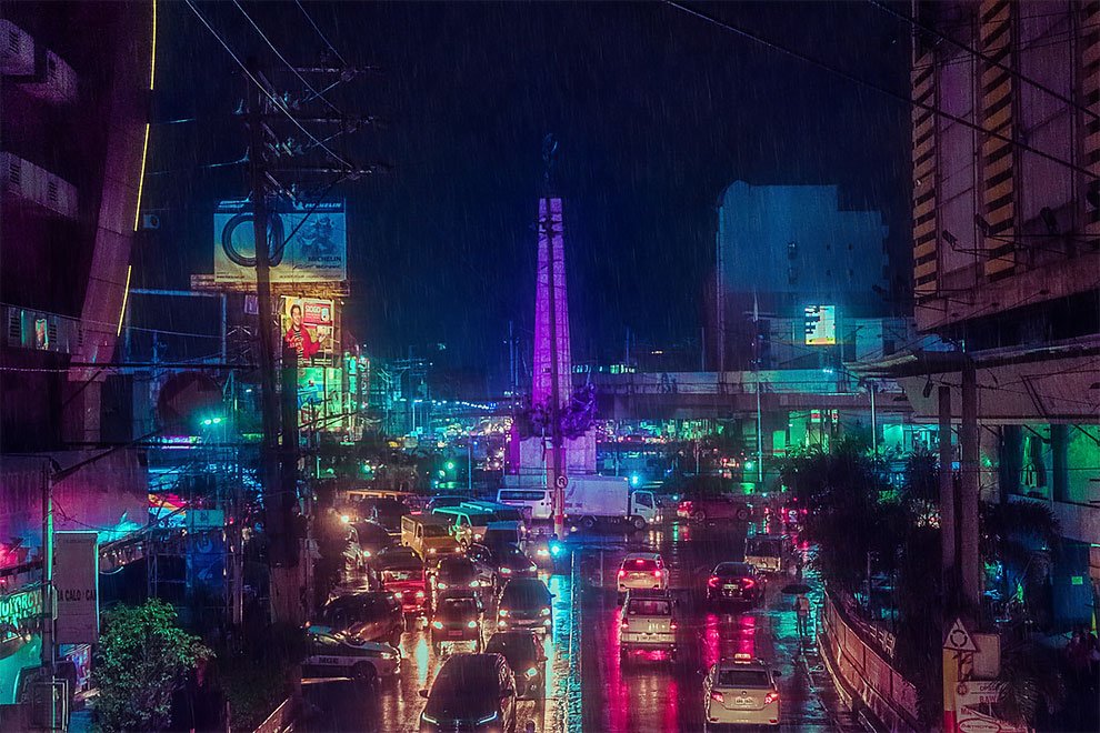 Superbes photos Cyberpunk de Manille aux Philippines