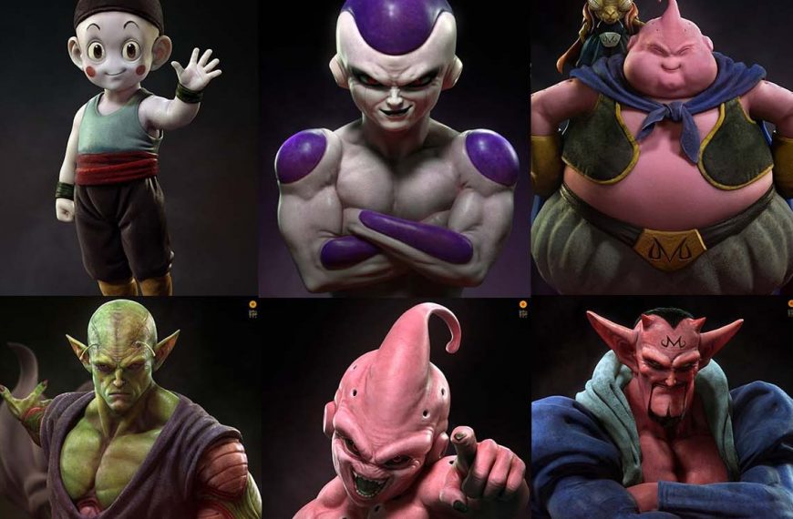 Les illustrations Dragon Ball Z par le DA de God of War