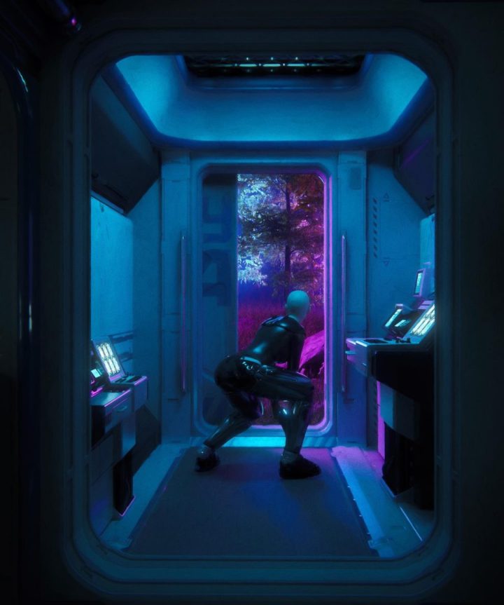 Synthwave Dreams : Concept Art par Space Meerkat 45