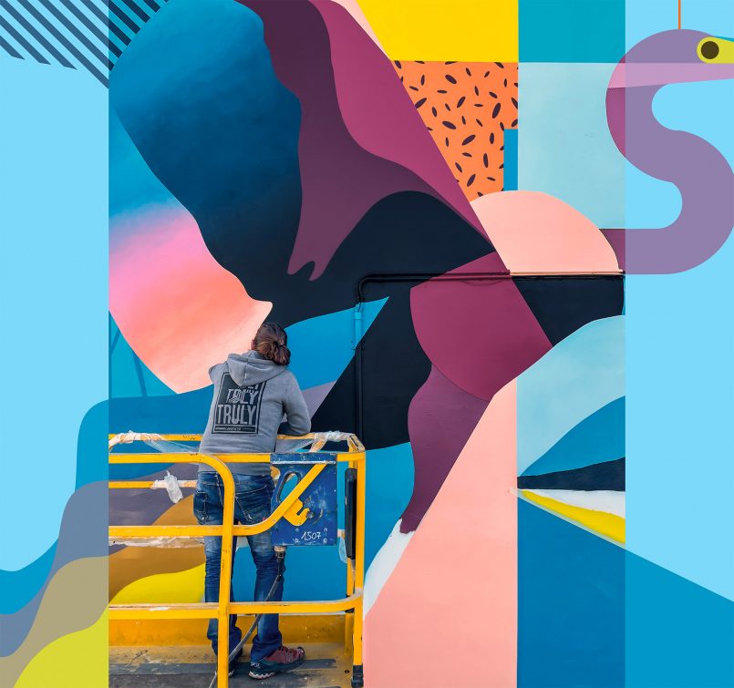 Les superbes peintures murales d'art de rue 3D anamorphiques de Truly 10