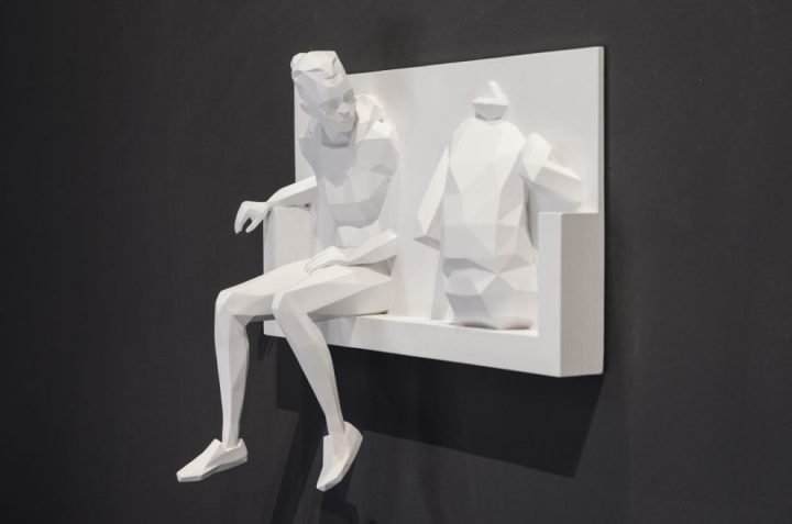 Immenses sculptures Low Poly Art par David Mesguich 23