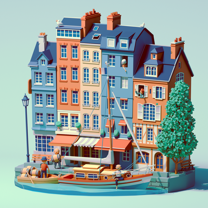 Les villages du monde, illustrations charmantes 5