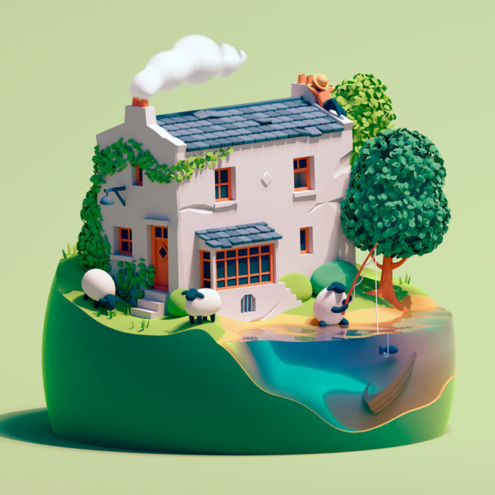Les villages du monde, illustrations charmantes 1