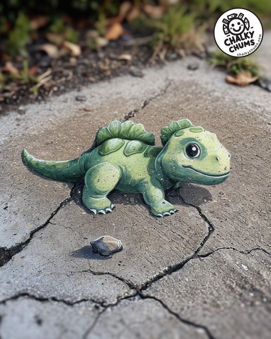 Streetart en 3D trop mignon - Chalkychums 1