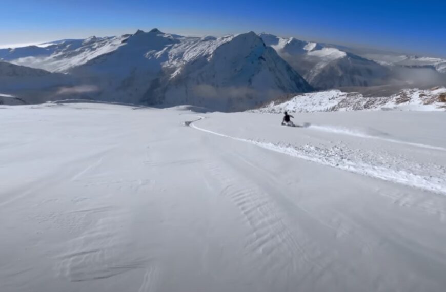 Snowboarding POV 4K magnifique